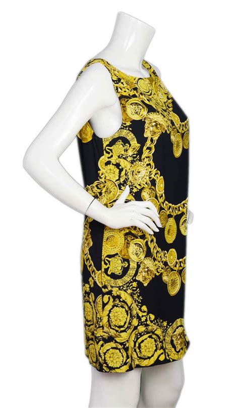 versace chain print dress